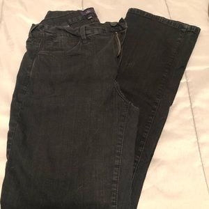 NYDJ size 12 straight leg. Dark black. Jeweledback